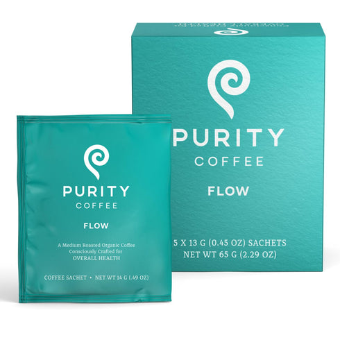 Purity Coffee FLOW Original Medium Roast Single Serve Sachets (5ct Box) |