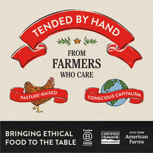 18 Count Vital Farms, Eggs Pasture Raised Large