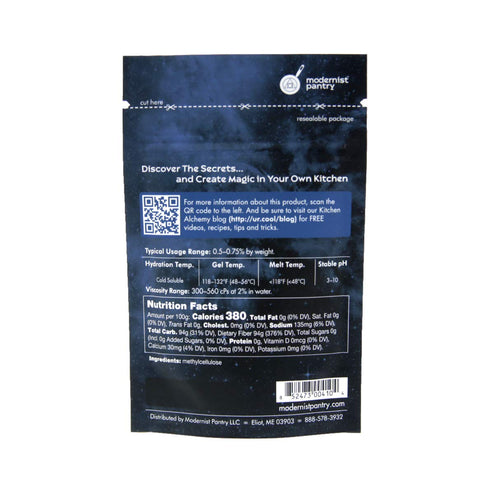 Pure Methylcellulose - Low Viscosity Non-GMO Vegan OU Kosher Certified - 50g/2oz