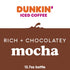 Dunkin' Donuts 13.7 oz, 12 Pack Dunkin' Mocha Iced Coffee Bottle, fl