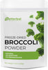 eHerbal 100% Freeze-Dried Broccoli Powder Supergreen Food Non-GMO Rich in Nutrients Natural