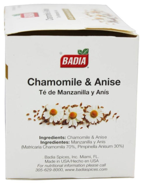 BADIA Tea Chamomile and Anise | 25 BG 2 Pack