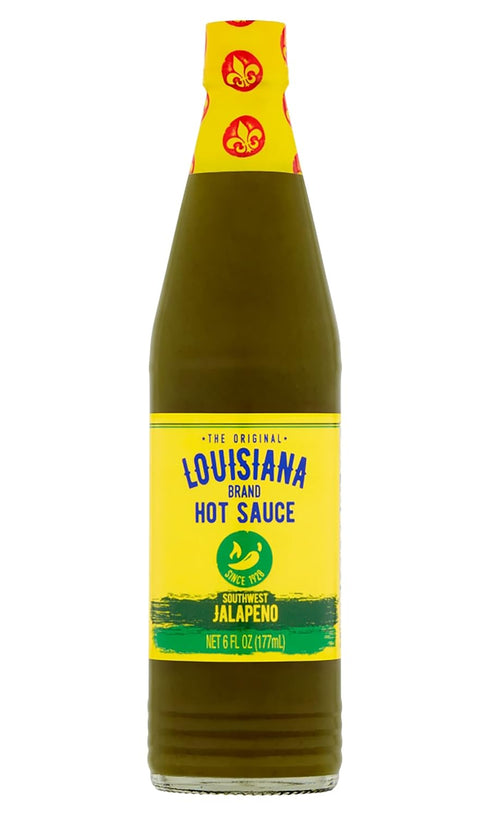 Louisiana Brand Hot Sauce Southwest Jalapeno 6 FL OZ Glass Bottle (Pack of 1)
