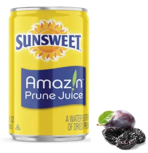 Pack 8 7.5 oz Sunsweet Prune Juice - of Cans - Cans - Amazin Prune Juice - Excellent Source of Fiber - Keep Your