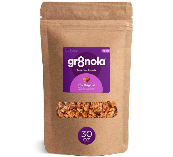 gr8nola THE ORIGINAL - Healthy, Low Sugar Granola Cereal - Made with
