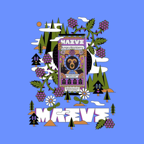 Maeve Chocolate Blackberry Truffle Bar - Indulgent Snack
