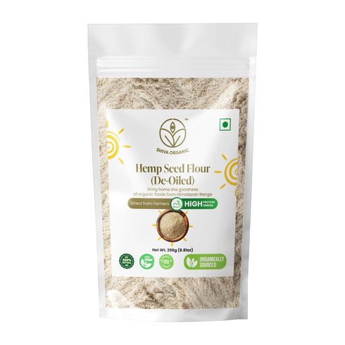 Shiva Organic Hemp Seed Flour, De-Oiled | High-Protein Hemp Flour | Vegan
