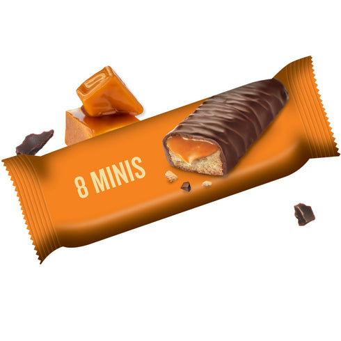 8 3.4 Pack 1 Little Secrets Milk Chocolate Caramel Cookie Bars | Minis | Made in Europe | Nothing Artificial & No Sugar