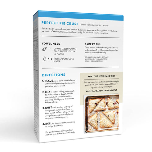 Packaging 14 (Pack 6) King Arthur Gluten-Free Pie Crust Mix, May Vary, Ounces