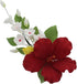 Global Sugar Art Hibiscus Sugar Cake Flowers Spray Cake Topper Red Hawaiian