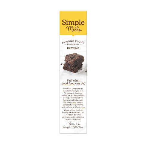 Simple Mills Almond Flour Baking Mix, Gluten Free Chocolate Brownie Mix, 12.9 Ounce (Pack of 1)