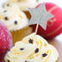 50Pcs Star Cupcake Toppers for All Occasions Party Supplies Decoration with Double Sided Glitter