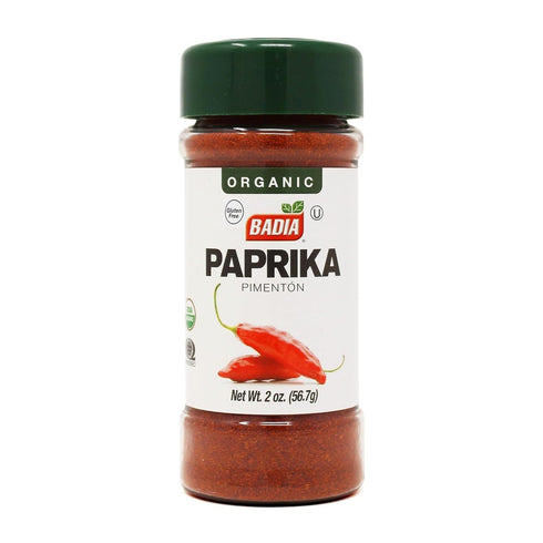 Badia Organic Paprika, 2 oz Sweet & Smoky Flavor, Ground Red Pepper