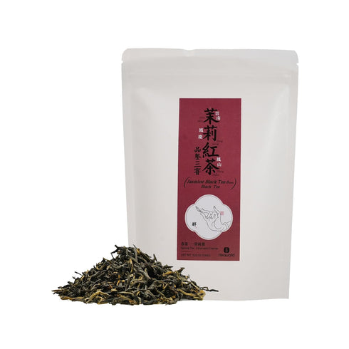 iTeaworld Jasmine Black Tea Loose Leaf, Yunnan High Mountain Black Tea, Scented