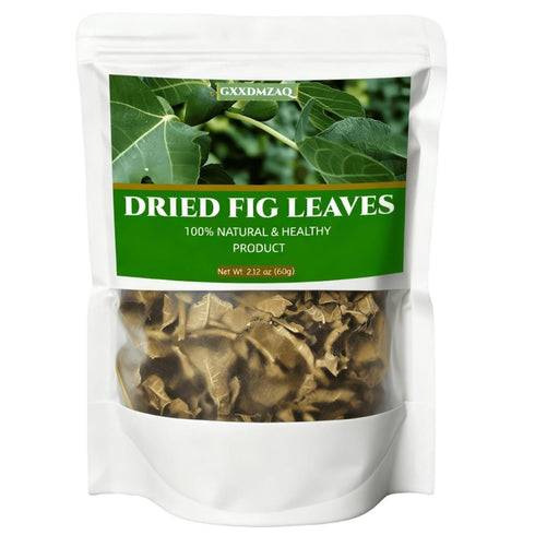 GXXDMZAQ Premium Dried Whole Fig Leaves - 2.12oz (60g) Bulk Loose Leaf Tea