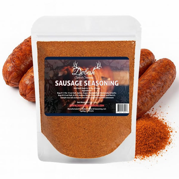Dobesh Sausage Seasoning Mix with Cure - Seasons up to 25 Lbs