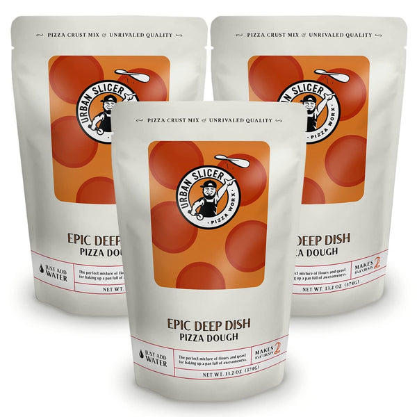 Urban Slicer Pizza Worx - Epic Deep Dish Pizza Dough - At-Home