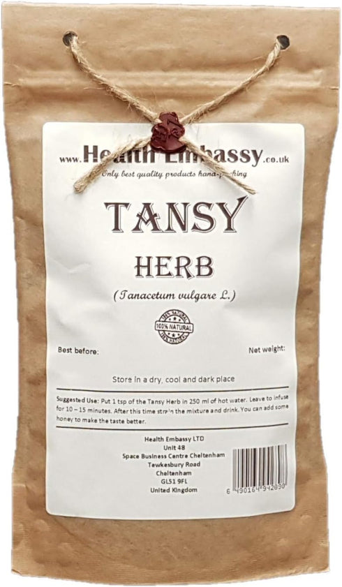 Tansy Herb (Tanacetum vulgare) - Health Embassy, 100% Natural, 50g
