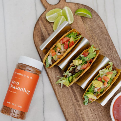 Clean Monday Meals Taco Seasoning Mix | Gluten Free, Dairy Free, Non-GMO Herb Blend for Pasta, Roasts, Sauces & Meal