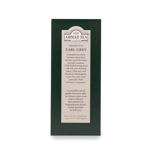 454g Ahmad Tea Black Tea, Earl Grey Aromatic Loose Leaf, - Caffeinated and Sugar-Free