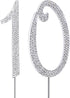 MAGJUCHE Silver 10" Crystal Cake Topper, Number 10 Rhinestones for 10th Birthday or Anniversary Party Decoration