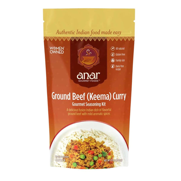 ANAR GOURMET FOODS Ground Beef (Keema) With Peas, 0.9 OZ
