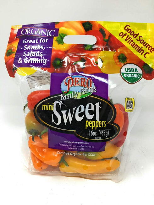 Produce (Brands May Vary) Pero Family Farms, Mini Sweet Pepper, 16 Ounce