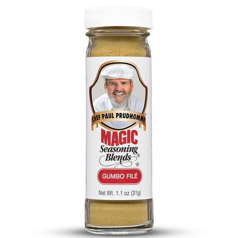 Chef Paul Magic Seasoning Blends Gumbo File, Authentic Gumbo Mix & Gravy Powder, 1.1 oz Bottle