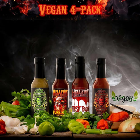 7 5 oz Hellfire Pure Hell Hot Sauce, Pepper Blend, Gourmet, Multi Award-Winning, Amazingly Hot and Flavorful Sauce