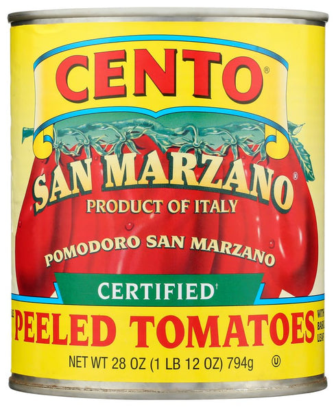 Cento San Marzano Peeled Tomatoes - Certified San Marzano Italian Plum Tomatoes Highest