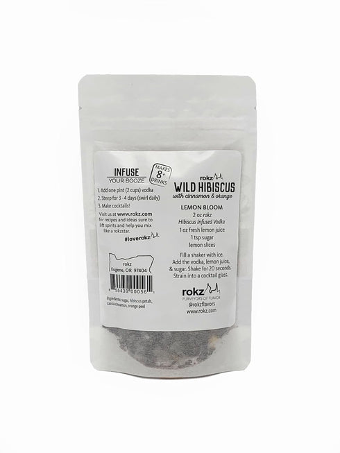 Rokz Wild Hibiscus Spirit Infusion Blend for Cocktails