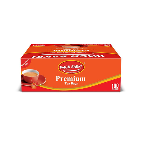 100 200grams Wagh Bakri Premium Tea Bags, Tea Bags of Special International Blend