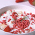 17.6 Oz/500g, 100% (17.6 oz) Premium Freeze Dried Strawberries Pieces Crispy Diced Strawberries Dried, Natural & No