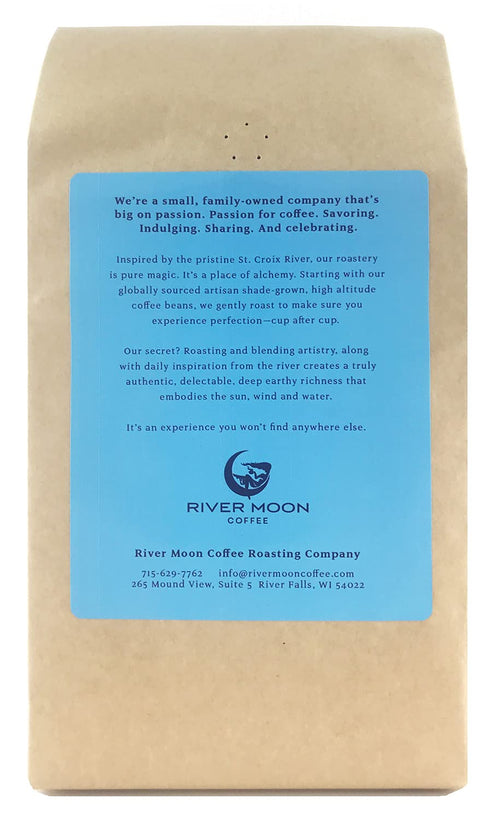2 lbs, 100% River Moon Coffee, Kona Coffee Whole Bean, Medium Roast, Kona Waves Hawaiian Blend, Sustainably Farmed