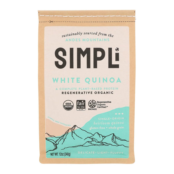 Simpli, Quinoa White Organic, 12 Ounce