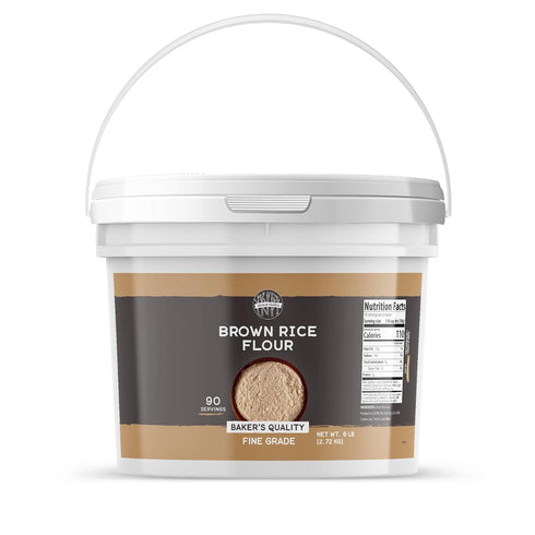 Birch & Meadow 1 Gallon of Brown Rice Flour, Gluten-free, Non-GMO, Pancakes