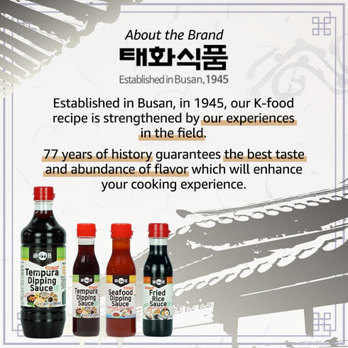 Taehwa GOMPYO Tempura Dipping Sauce - Soy Dipping Sauce, Korean, 29.08 Fl Oz