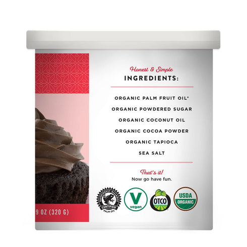 Miss Jones Baking Organic Buttercream Frosting, Perfect for Icing and Decorating, Vegan-Friendly: Rich Fudge Chocolate (Pack of 2)
