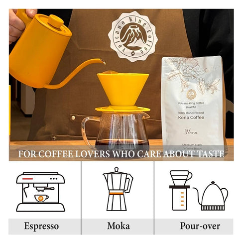 1 100% 7 oz) Hawaiian Kona Coffee Beans, No. Grade, Kona No Blend, Medium Dark Roast, Whole Bean, from Our Coffee
