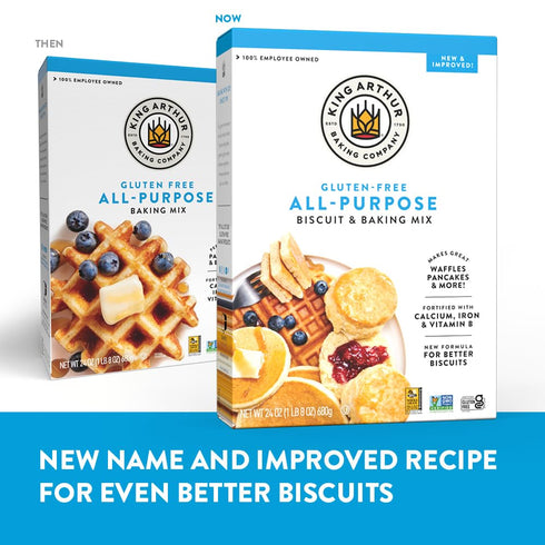 24 oz (Pack 6) Packaging King Arthur Gluten-Free All-Purpose Biscuit & Baking Mix, of - Non-GMO Project Verified