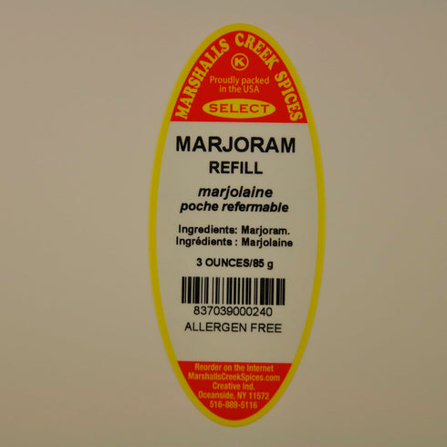 Marshall’s Creek Spices Marjoram Seasoning Refill, 3 Ounce