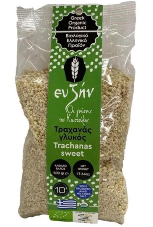 Generic Eu Zin Greek Organic Sweet Trachanas, 17.64 oz, Traditional Greek Pasta