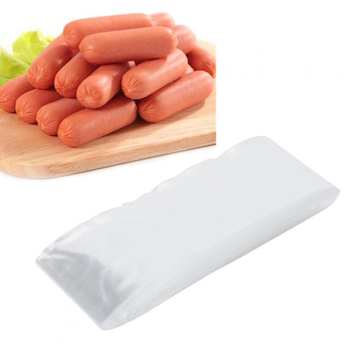 Making(50m 50mm) Sausage Casings, Hog Casings for Sausage, Plastic Sausage Casings, Food Grade Plastic Inedible Ham Hot