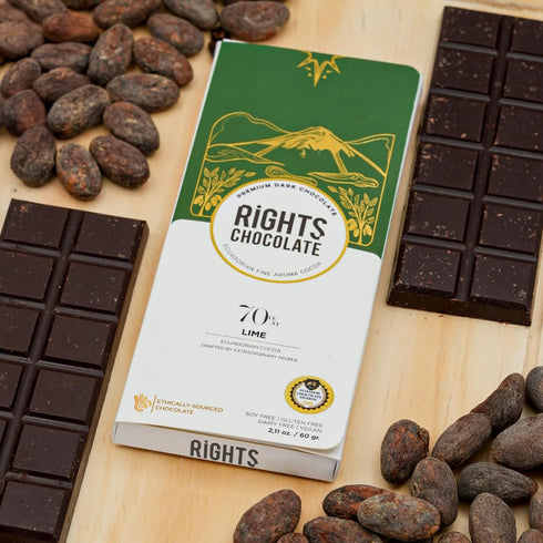 70% Pack (4 60g) Ecuadorian Dark Chocolate Tropical Variety Exotic Fruit Flavors x Fine Aroma Cacao