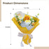 Generic Handcrafted Crochet Flower Bouquet Featuring Sunflower, and Rose; Ideal Gift for Mother's Day, Valentine's Day