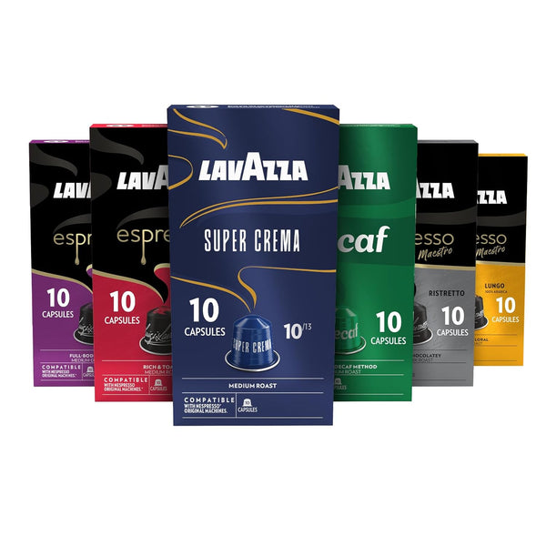 Lavazza Espresso Favorites Collection of Aluminum Capsules Compatible with Nespresso* Original Machines,