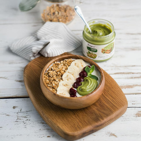 (30% 14oz (pack 2) Belgico Pistachio Cream Spread Pistachio) Sweetened Paste for Dubai Chocolate Bar Filling, Kataifi