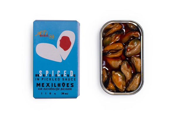 Ati Manel Spanish Mussels Canned in Spiced Pickled Sauce | B Vitamins, Omega-3 |