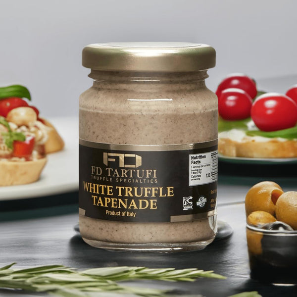 80g (2.82oz) FD TARTUFI White Truffle Tapenade - (Tuber Borchii) Gourmet Food Sauce | Condiments | non gmo | Made