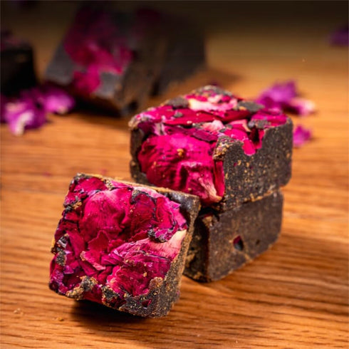 MOORCHOCO 8.81oz) Black Sugar from Yunnan, Pure Brown Sugar Sweetener for Cooking, Additive-Free (Rose